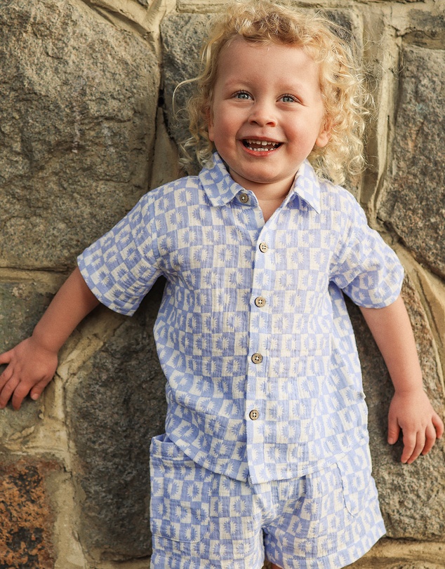 Kynd Baby - Woven Shirt in Blue Sunrise