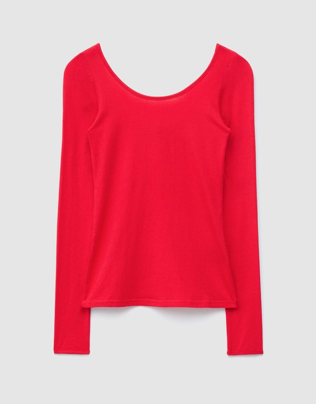 & Other Stories - LS Scoop-Neck Top
