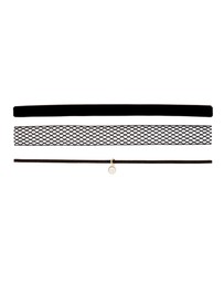 Lovisa - Black Mesh Choker Pack