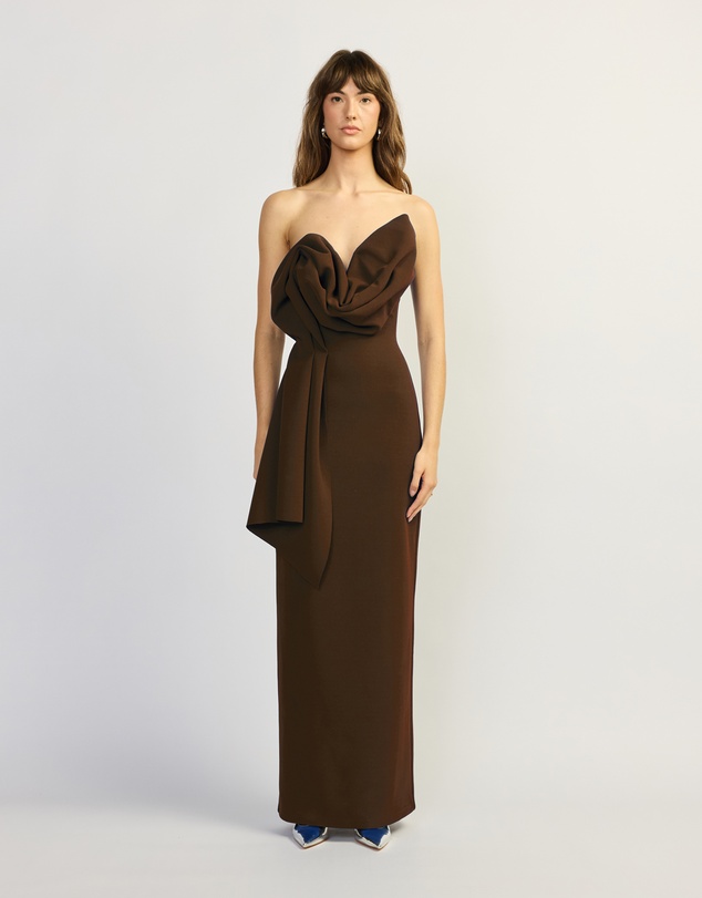 TOJHA - ANKIA DRESS - BROWN