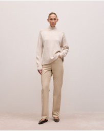Trenery - Moleskin Five Pocket Pant in Putty
