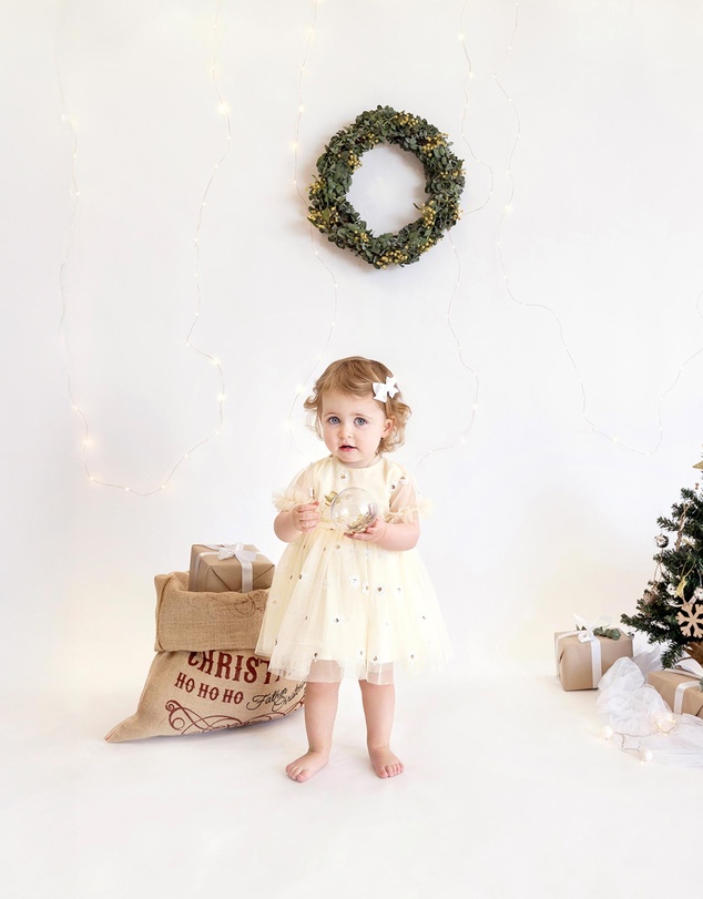 Bebe by Minihaha - Festive Sequin Daisy Dress - Babies