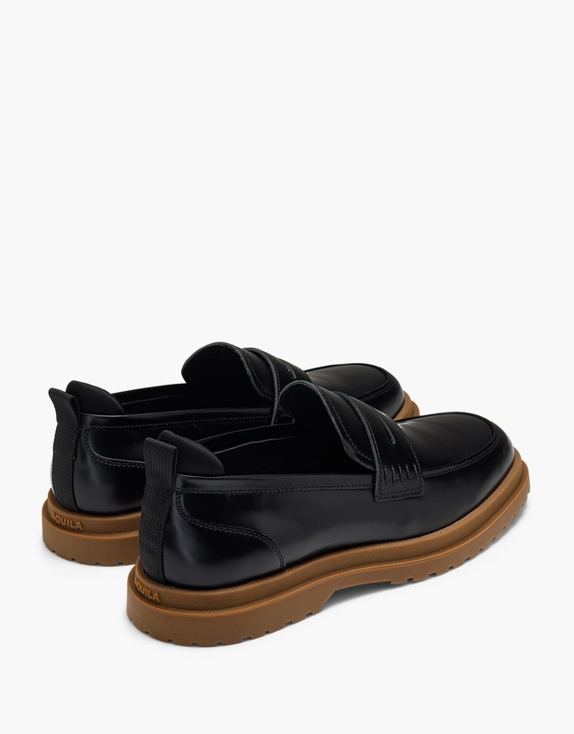 Aquila - Radar Leather Penny Loafers