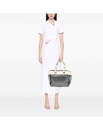 Pre-Loved by Azura Reborn - Pre-Loved Large Bicolor Quilted Coated Canvas Paris Biarritz Tote