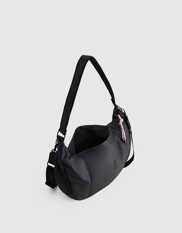 Nere - Coated Crescent Sling Bag