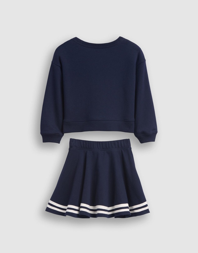 GAP - GAP x Disney French Terry Logo Crew x Skort Set - Babies-Kids