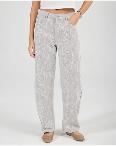 Rolla's - Arc Barrel Long Python Jeans