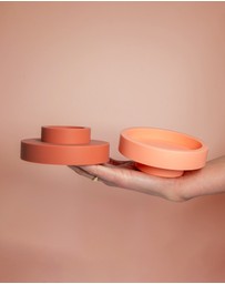 porter green - flipp lrg silicone unbreakable candle holder set