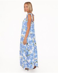 Petal & Pup - Amber Maxi Dress - Blue Floral