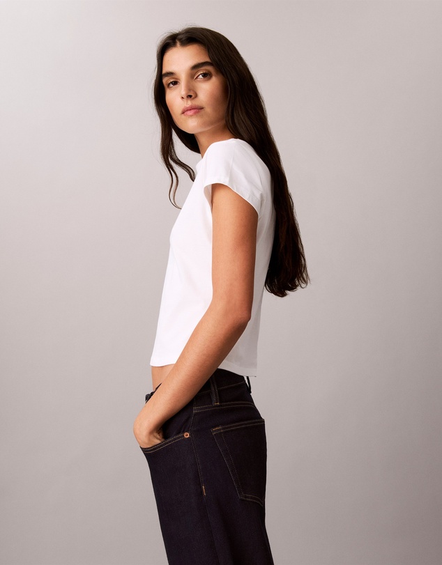 Calvin Klein Jeans - Script Monologo Baby Tee
