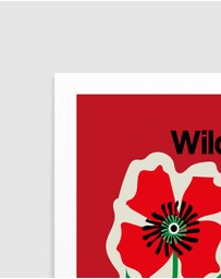 Olive et Oriel - The Illustrated Book Of Wild Flowers Vol.2 Red by Frances Collett Art Print