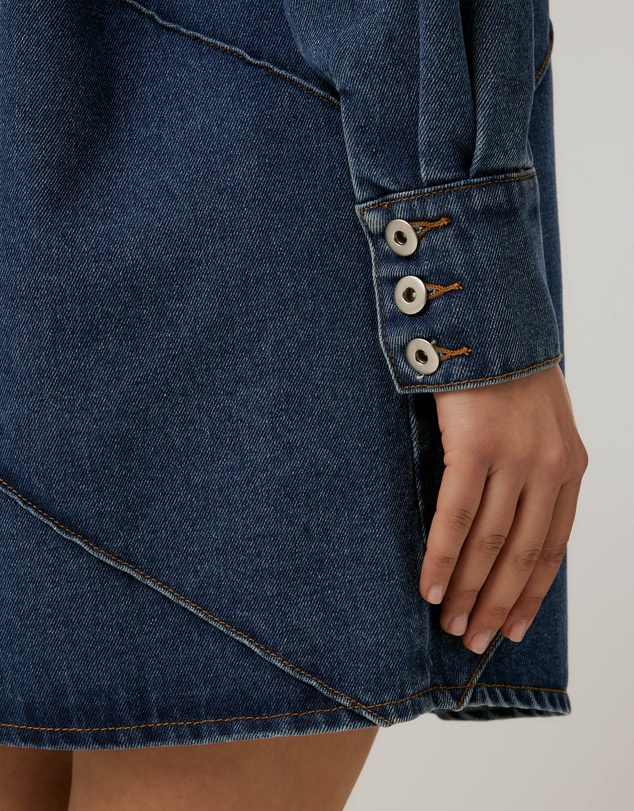 Calli - Stitch Denim Dress