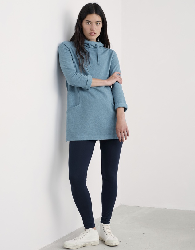 Seasalt - Seasalt Cornwall Blue Formative Brushed Back Jersey Tunic