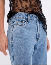 Minima Esenciales - Mid Rise Wide Leg Jeans