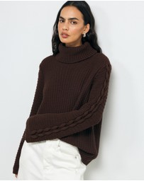 AERE - Rhei Organic Cotton Wool Cable Jumper