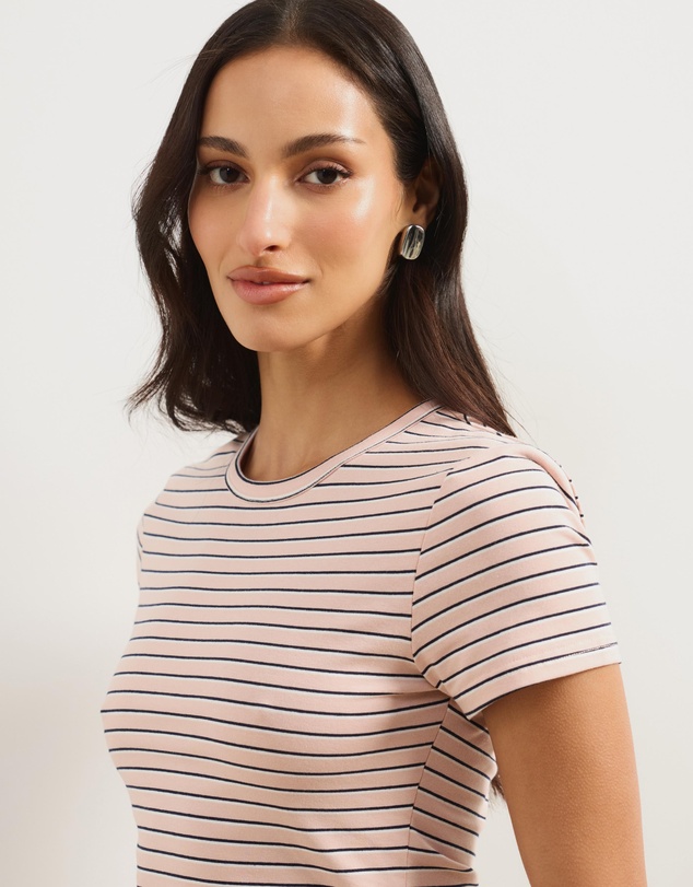 Atmos&Here - Layla Short Sleeve Stripe Tee