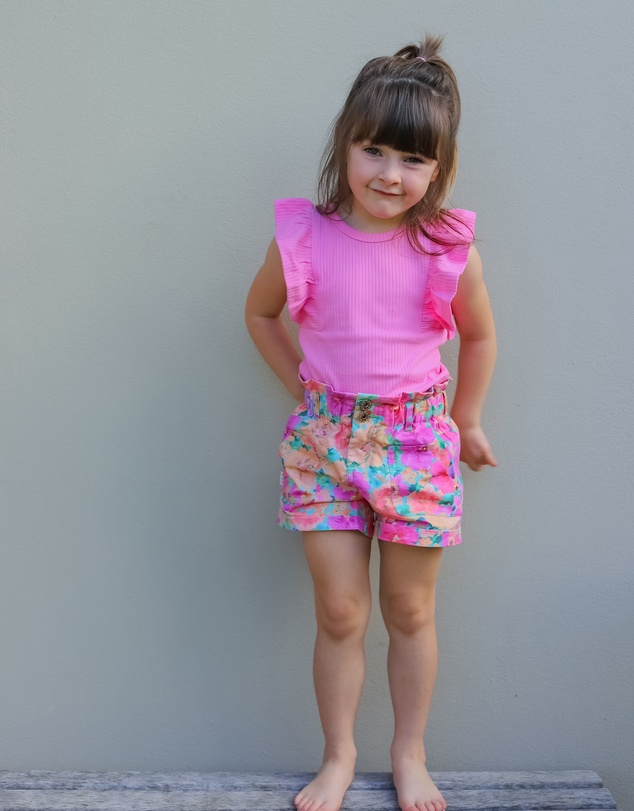 WITH LOVE FOR KIDS - Paperbag Denim Shorts - Babies - Kids