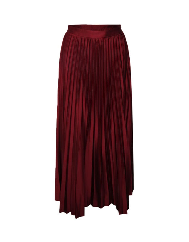 Forcast - Zyla Satin Pleated Skirt