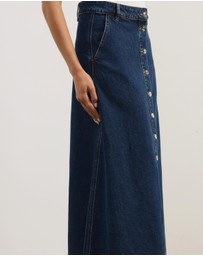 Atmos&Here - Aston Denim Midi Skirt
