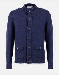 Henry Bucks - HENRY SARTORIAL Lana Wool Buttonfront Knit
