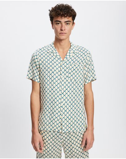 Tennis Net White AOP