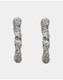 Haze & Glory - ICONIC EXCLUSIVE - Earrings Ultimate Hoop Stud Men 925 Sterling Silver