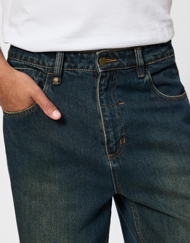 Thrills - Mid Slacker Relaxed Long Denim Jeans