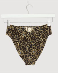 Revibe - Repaired Camilla Crinkle Stretch High Waist Bikini Bottoms - AU One Size