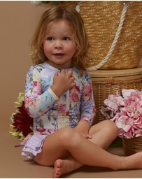 Aqua Blu Kids - Meadow Long Sleeve One Piece - Babies