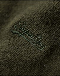 Superdry - Essential Embroidered Knit Henley Jumper