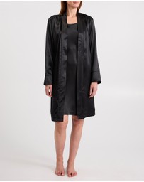 David Lawrence - Cannes Short Silk Sleep Robe