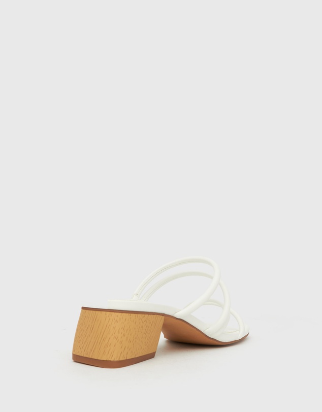 Betts - Hallie Low Wooden Block Heel Mules