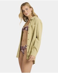 Billabong - Womens Wanderer Long Sleeve Button-down Shirt