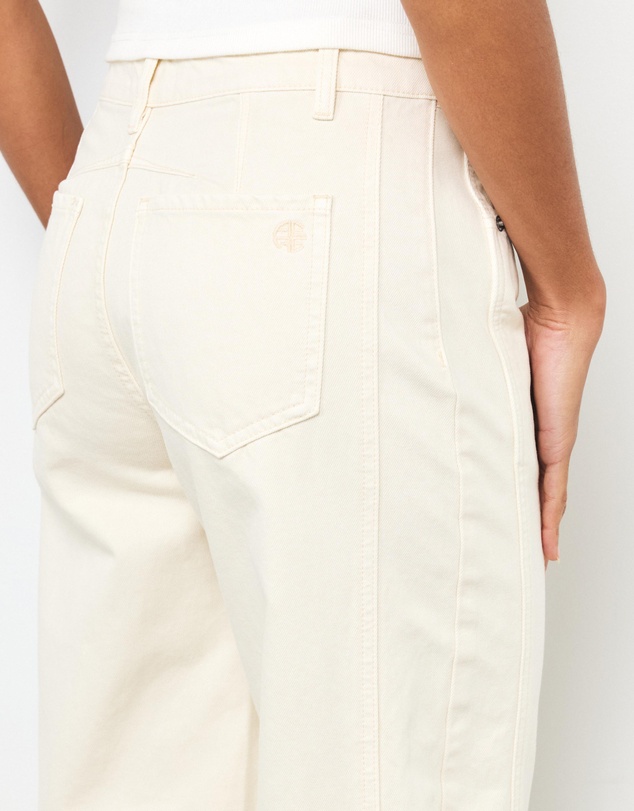 AERE - Mid Rise Barrel Leg Jeans
