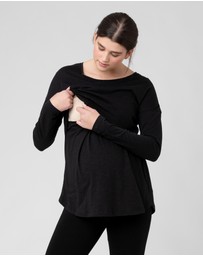 Ripe Maternity - Richie Long Sleeve Nursing Tee
