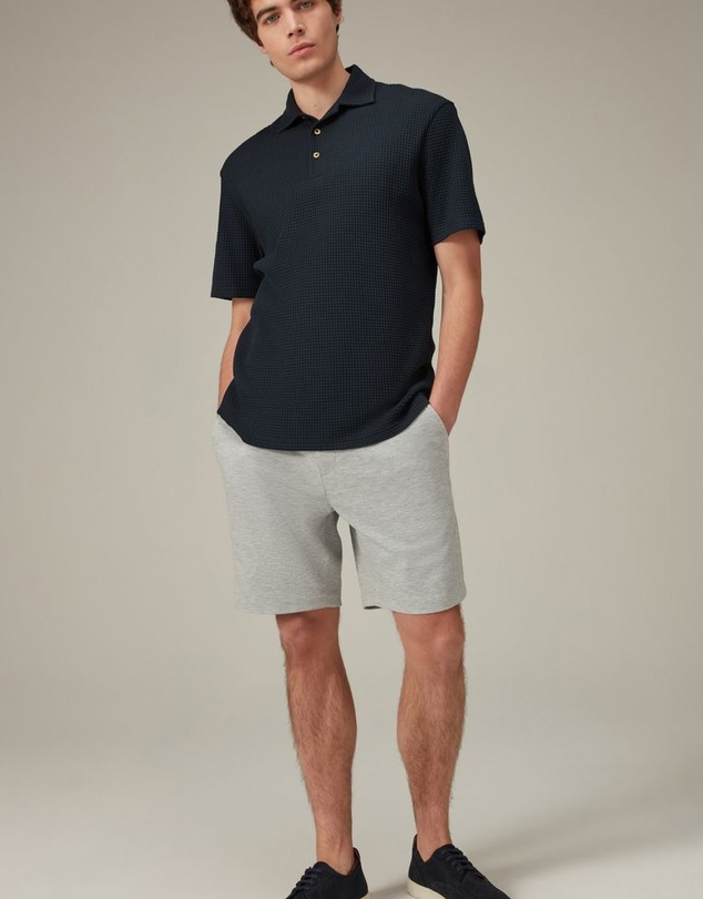 NEXT - Textured Waffle Polo Shirt