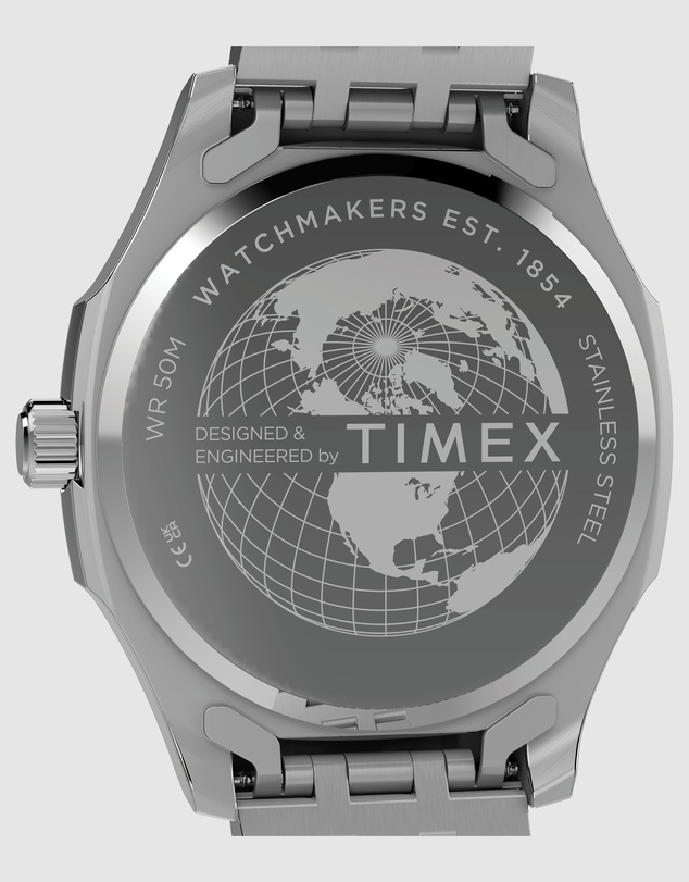 TIMEX - Marquee 41mm Blue Dial Stainless Steel Bracelet Watch