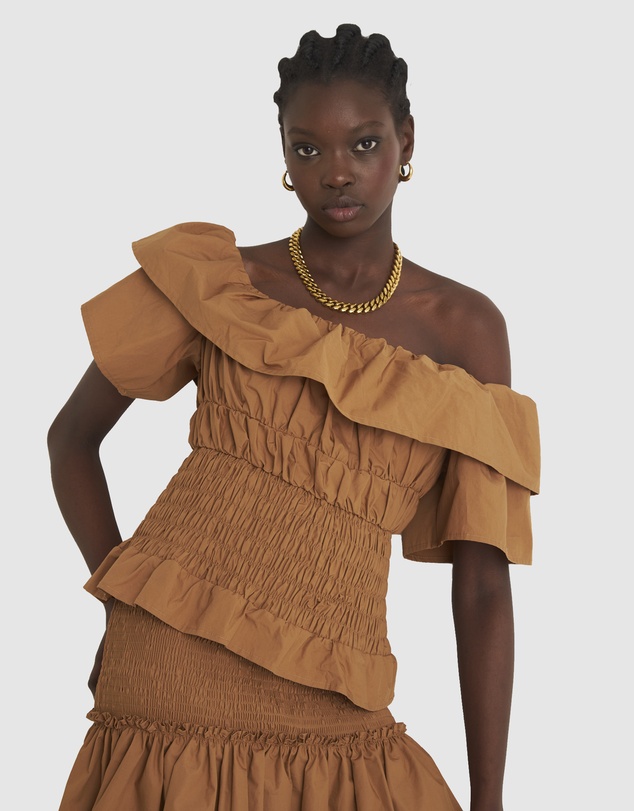 Zerafima - Helena Shoulder Frill Top