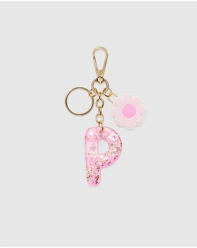 Seed Heritage - Pink Stripe Initial Keyring