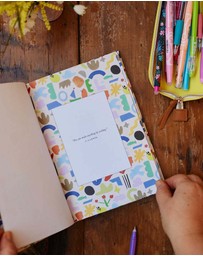 Write to Me - Pen To Paper. Lined Journal. Collage