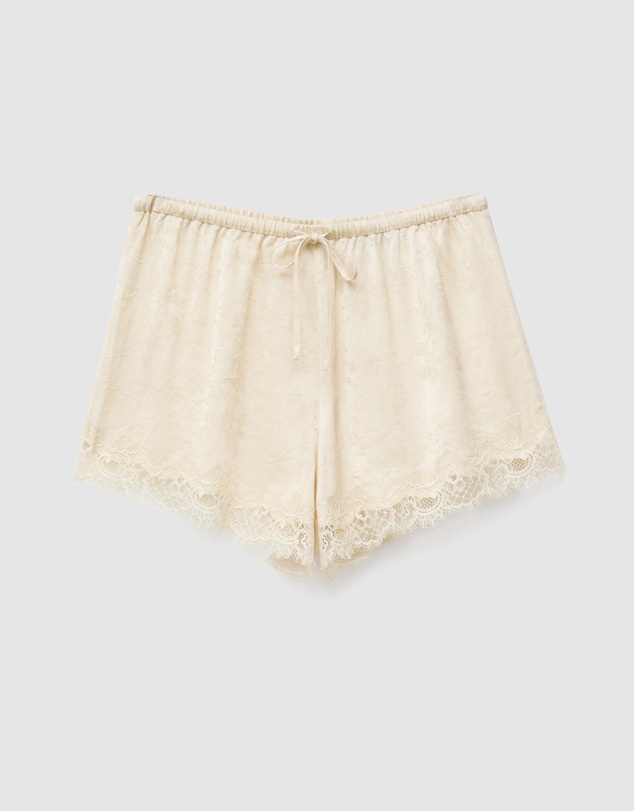 & Other Stories - Lace-Panel Jacquard Mini Shorts