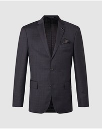 Van Heusen - Wool Tonal Glen Check Suit Jacket