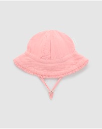 Purebaby - Ruffle Sun Hat -Kids-Babies