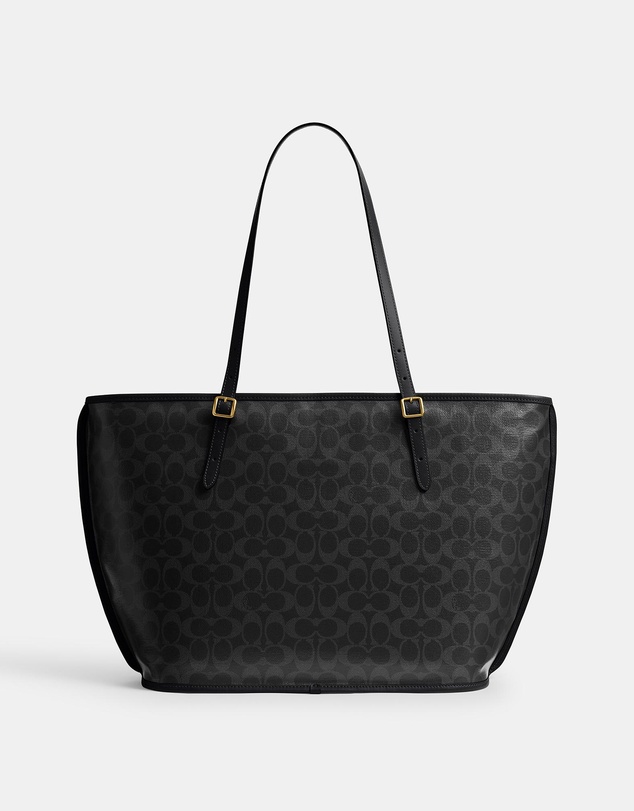 Coach - Signature Coated Canvas Taxi Tote Bag