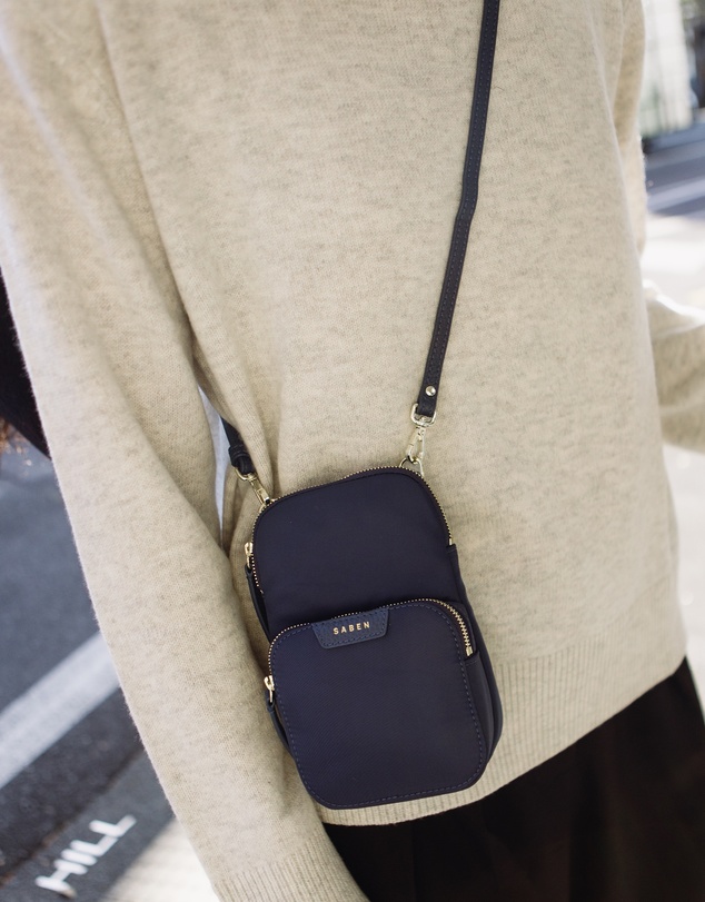 SABEN - Nikko Pocket Nylon Phone Sling Ink