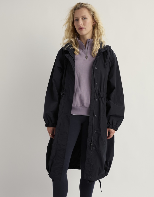 Seasalt - Seasalt Cornwall Navy Skyllen Oversized Waterproof Raincoat