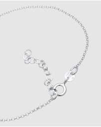 Elli Jewelry - Bracelet Hand Chain Accessory Sparkling with Blue Crystals in 925 Sterling Silver