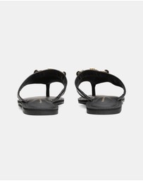 Tommy Hilfiger - Mixed Leather Thongs - Women's