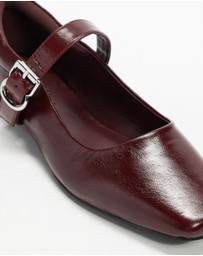 Atmos&Here - Juniper Leather Ballet Flats