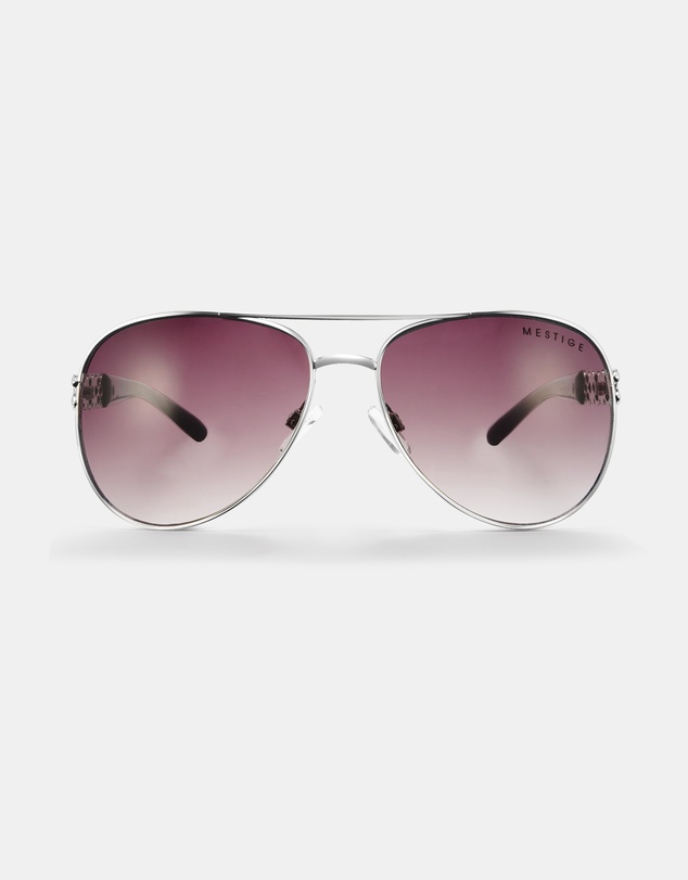 Mestige - Sunset Dreams Sunglasses embellished with crystals from Swarovski® - Silver and Black